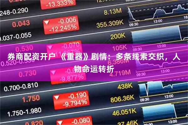 券商配资开户 《重器》剧情：多条线索交织，人物命运转折